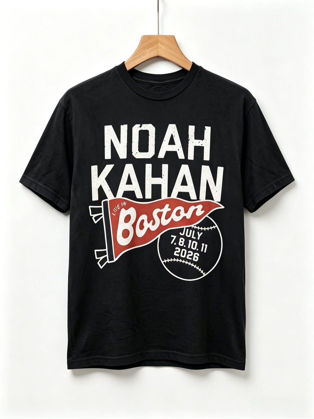 Noah Kahan Fenway Park Exclusive Concert Graphics Womens Mens T-shirt Unisex
